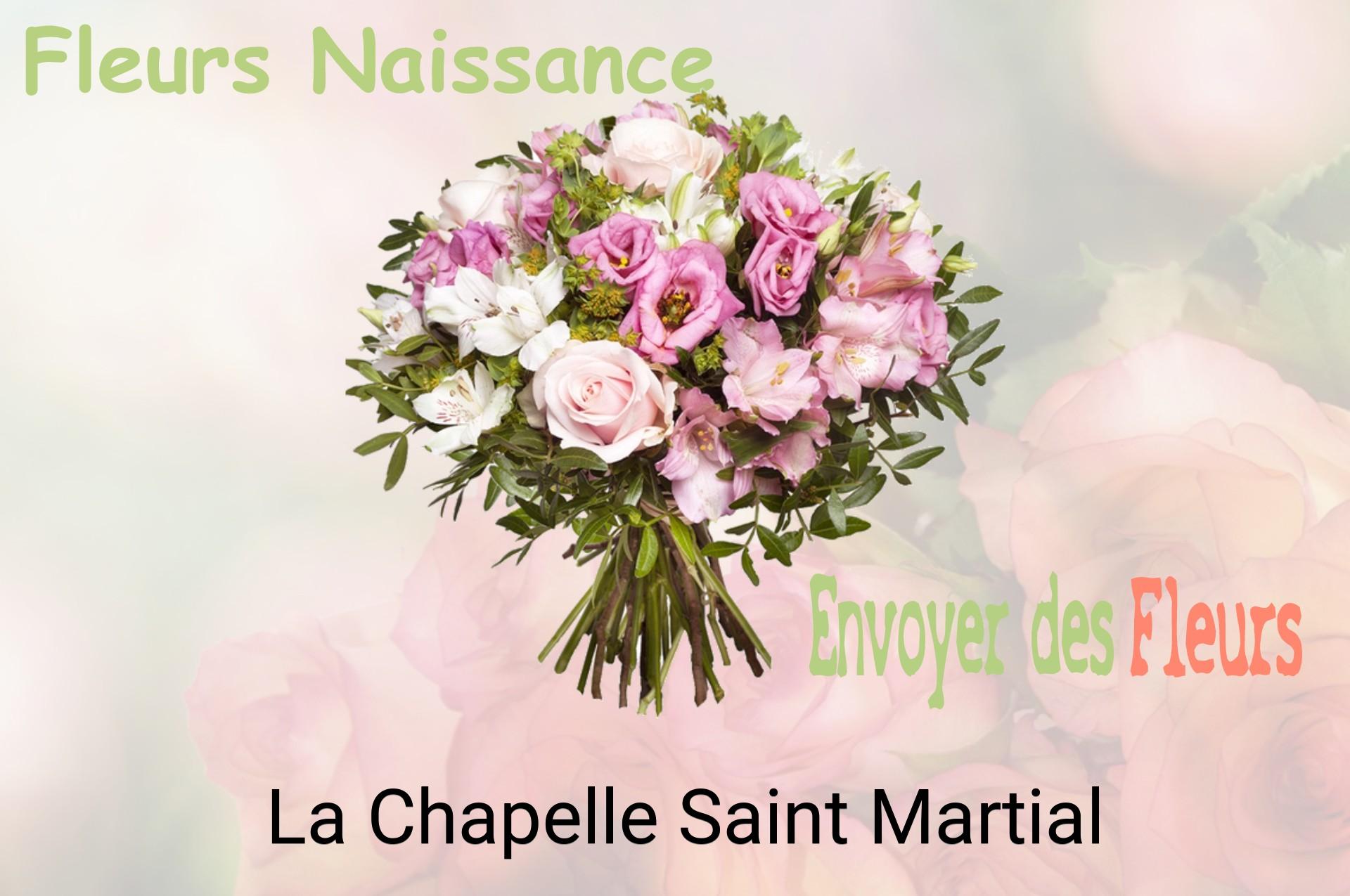 Bouquet de fleurs de naissance livré à La Chapelle-Saint-Martial